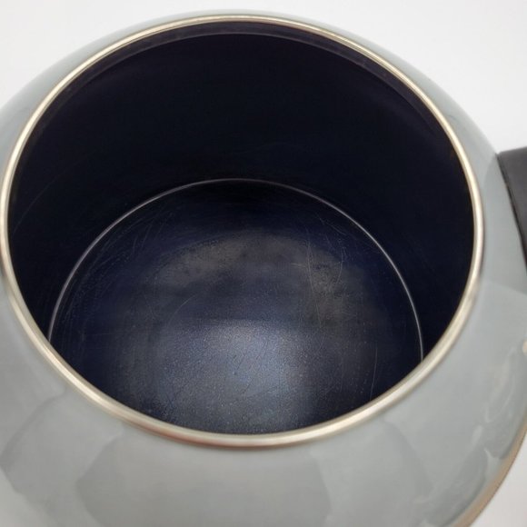 Chantal Classic Stovetop Tea Kettle Gray Ombre Illusion Whistling Pre-owned - Picture 6 of 12